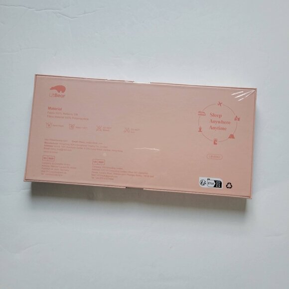 NWT LitBear 100% Silk Sleep Eye Mask - Picture 3 of 9